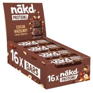 Nākd. Vegan Protein Cacao Hazelnut Bars - 16 Pack