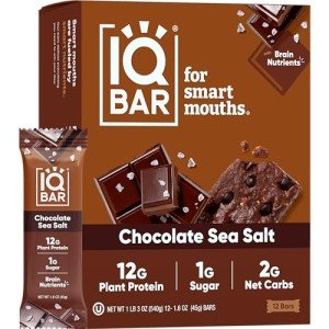 Chocolate Sea Salt Protein Bars - Keto & Vegan