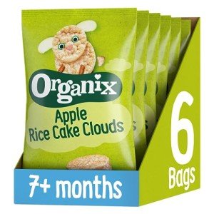 Organix Apple Rice Cake Clouds - 6 Pack