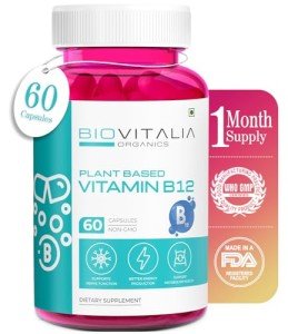 Biovitalia Vegan B12 Capsules for Energy & Metabolism