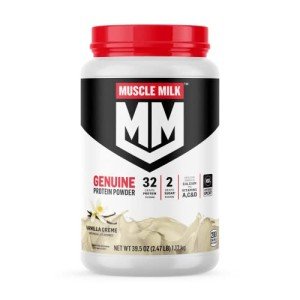 Muscle Milk Protein Powder, Vanilla Crème, 2.47 lbs