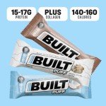 Built Protein Bars Variety Pack - 12 High Protein Snacks