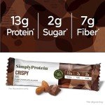 Dark Chocolate Almond Protein Bars - Plant-Based, Low Carb