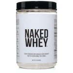 Naked WHEY 1LB 100% Grass Fed Unflavored Whey Protein Powder - US Farms, Only 1 Ingredient, Undenatured - No GMO, Soy or Gluten - No Preservatives - Promote Muscle Growth and Recovery - 15 Servings