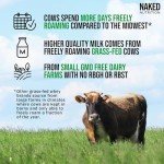 Naked WHEY 1LB 100% Grass Fed Unflavored Whey Protein Powder - US Farms, Only 1 Ingredient, Undenatured - No GMO, Soy or Gluten - No Preservatives - Promote Muscle Growth and Recovery - 15 Servings