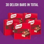 SlimFast Snack Bar, Low Calorie Snack, Strawberry Choc Flavour, 30 x 25 g Multipack