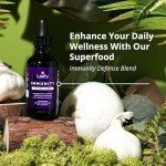 Leefy Organics Immunity Defense Blend - Organic, Fast Absorbing, Superfood Supplement to Support Immune System, Cold and Flu Relief I 2 Oz