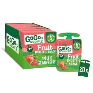 GoGo squeeZ Apple Strawberry Fruit Smoothie Pouches