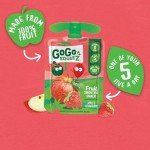 GoGo squeeZ Apple Strawberry Fruit Smoothie Pouches