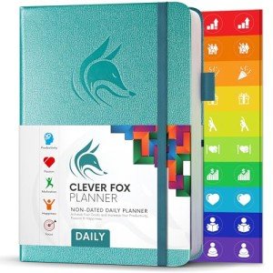 Clever Fox Daily Planner: Undated Task Organizer