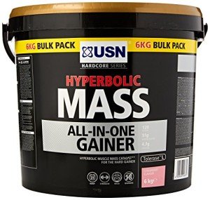 USN Hyperbolic Mass Strawberry Weight Gainer Powder