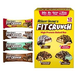 FITCRUNCH Protein Bars Variety Pack - 12 Bars