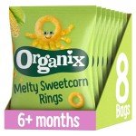 Organic Melty Sweetcorn Rings for Babies (Pack of 8)