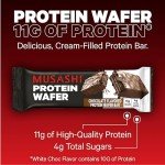 MUSASHI Chocolate Protein Wafer Bars, 12 Pack