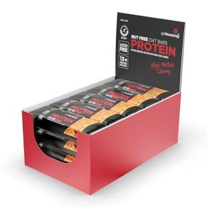 High Protein Nut-Free Cherry Flapjack Bars - 12 Pack
