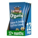 Healthy Cheese & Onion Snack Puffs for Toddlers