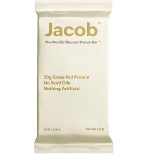 Jacob Bar Vanilla Protein Bars - 20g Grass-Fed Protein