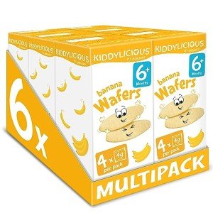 Kiddylicious Gluten-Free Banana Mini Wafers for Kids