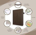 Wellness Daily Planner and Gratitude Journal (Brown)