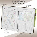 Wellness Daily Planner and Gratitude Journal (Brown)