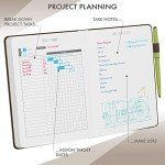Wellness Daily Planner and Gratitude Journal (Brown)