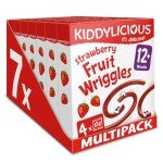 Kiddylicious Strawberry Wriggles - Fruity Kids' Snack