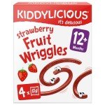 Kiddylicious Strawberry Wriggles - Fruity Kids' Snack