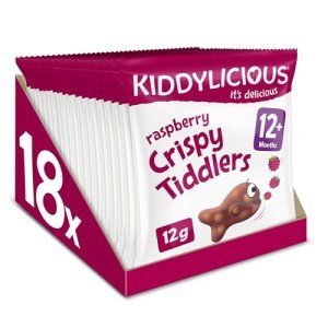 Raspberry Crispy Tiddlers - Healthy Fruit Snack