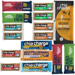 Chia Charge Vegan Protein Snack Bars Sample Pack