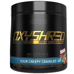 OxyShred Hardcore Pre Workout Powder - Sour Crawlies