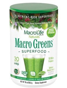 Organic Macro Greens Superfood with Probiotics & Polyphenols