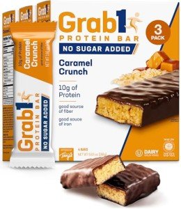 Sugar-Free Caramel Crunch Protein Bars (3 Pack)