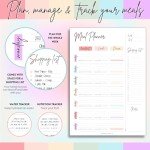 Weekly Meal Planner & Nutrition Tracker Pad