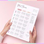 Weekly Meal Planner & Nutrition Tracker Pad