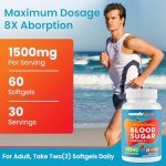 Blood Sugar Support Supplement, 1500mg, High Absorption