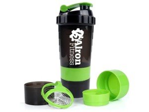 Leak-Proof 500ml Protein Shaker Bottle - Green
