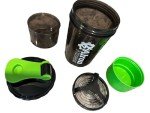 Leak-Proof 500ml Protein Shaker Bottle - Green