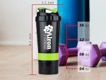 Leak-Proof 500ml Protein Shaker Bottle - Green