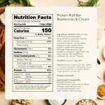 Blueberries & Cream Protein Puff Bars - 12-Pack