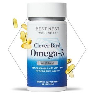 Omega-3 Fish Oil Softgels for Brain Health