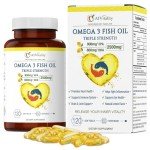 Triple Strength Omega 3 Fish Oil Supplement - 120 Softgels