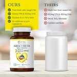Triple Strength Omega 3 Fish Oil Supplement - 120 Softgels