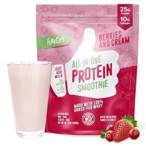 FlavCity Berries & Cream Protein Smoothie Mix