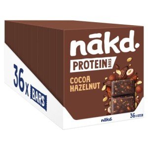 Nakd Cocoa Hazelnut Vegan Protein Bars - 36 Pack