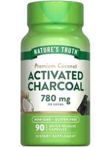 Nature's Truth Activated Charcoal Capsules 520mg - 90 Count
