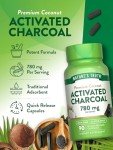 Nature's Truth Activated Charcoal Capsules 520mg - 90 Count