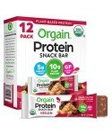 Orgain Pea Butter Chocolate Plant Protein Bars 12-Pack