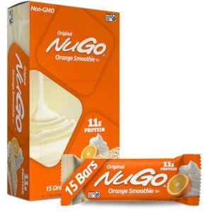 NuGo Orange Smoothie Protein Bars - 15 Pack