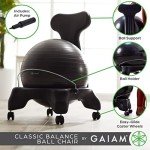 Gaiam Charcoal Balance Ball Chair