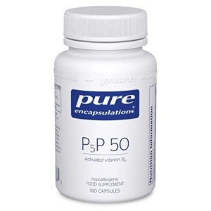 P5P 50 Vitamin B6 Supplement for Energy - 180 Caps